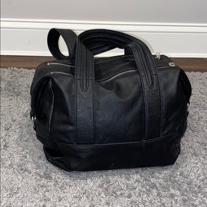 Faux Leather Duffle